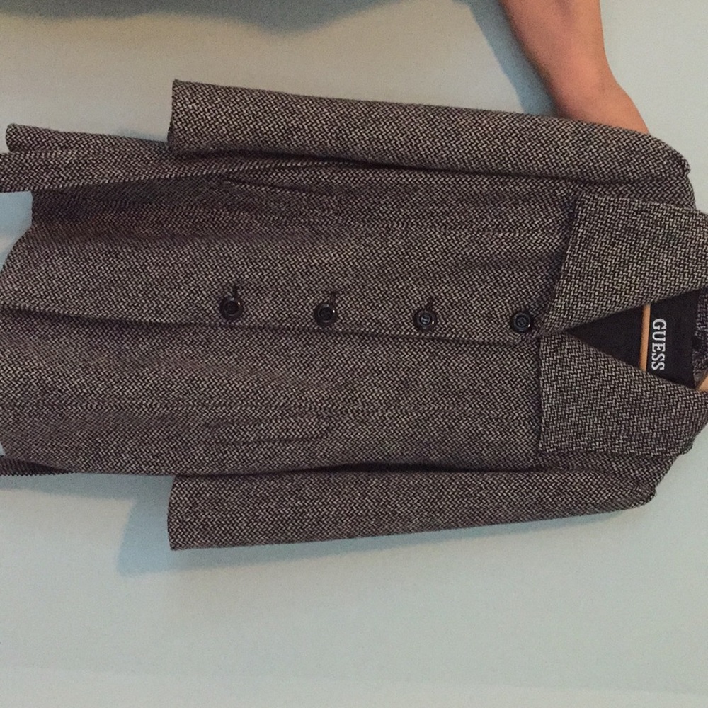 Black and white Coat